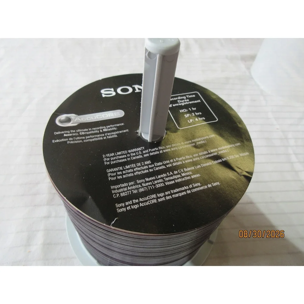 60+ Sony AccuCORE DVD-R 4.7GB 120min 1x-16x Blank Media Recordable Discs Spindle